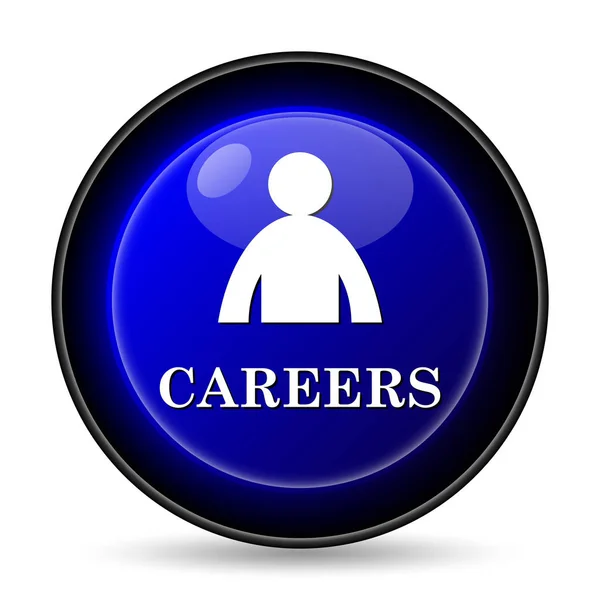 Careers Icon Internet Button White Background — Stock Photo, Image