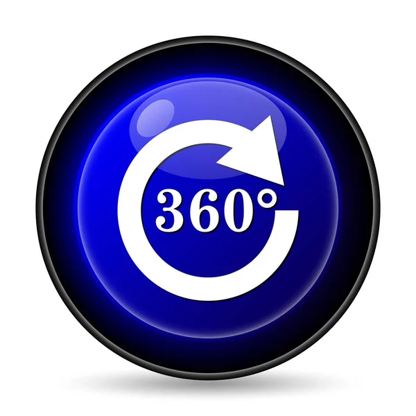 Reload 360 Pictogram Internet Knop Witte Achtergrond — Stockfoto