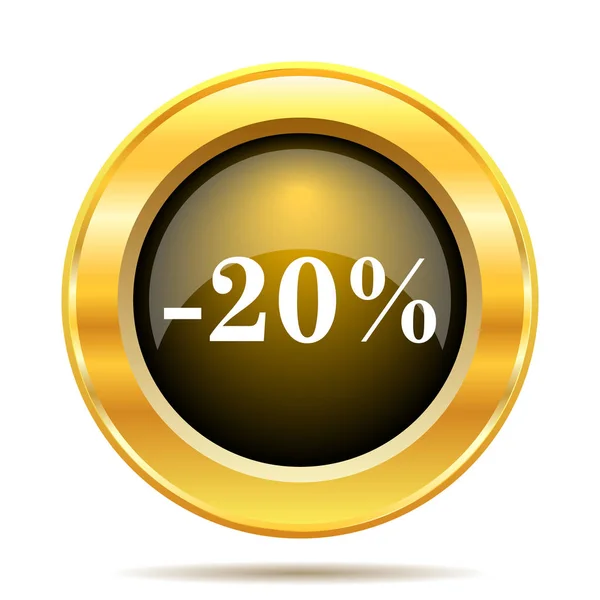 20 percent discount icon — Stock Photo, Image