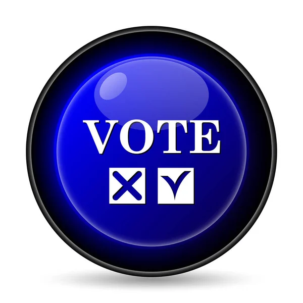 Голосування Значок Інтернет Кнопки Білому Тлі — стокове фото