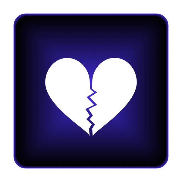 Broken heart icon — Stock Photo, Image