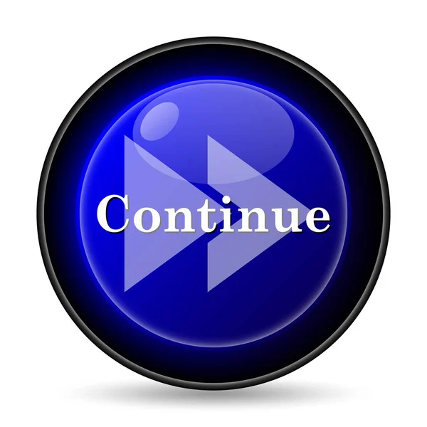 Continue Icon Internet Button White Background — Stock Photo, Image