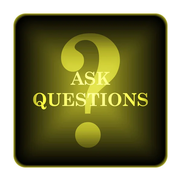 Vragen vragen pictogram — Stockfoto
