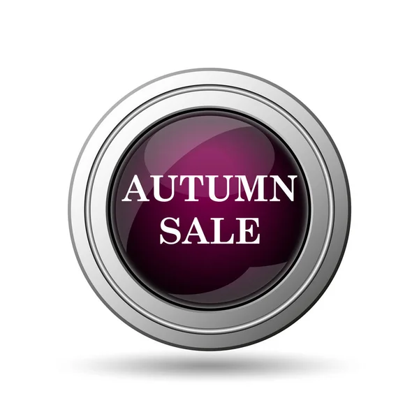 Autumn Sale Icon Internet Button White Background — Stock Photo, Image