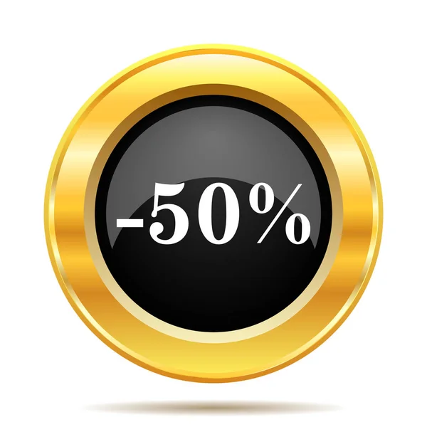 50 % sleva ikona — Stock fotografie