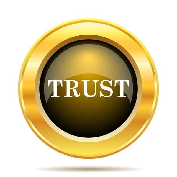 Vertrauenssymbol Internet Taste Auf Weißem Hintergrund — Stockfoto