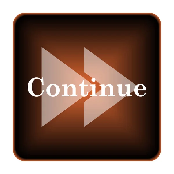 Continue Icon Internet Button White Background — Stock Photo, Image