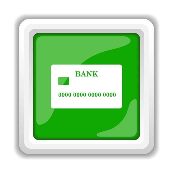 カードのアイコン 白い背景の上のインター ネット ボタン — ストック写真