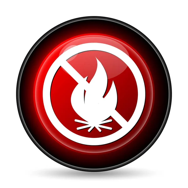Vuur verboden pictogram — Stockfoto