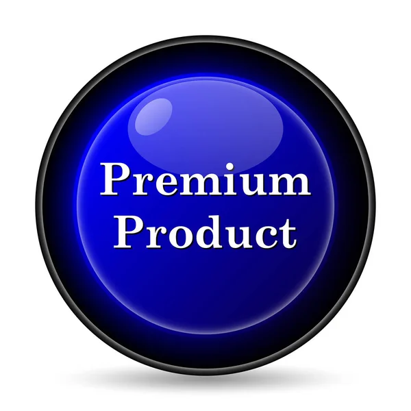 Ikona Produktu Premium Przycisk Internet Białym Tle — Zdjęcie stockowe