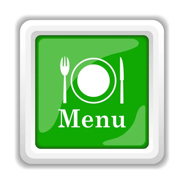 Icona Del Menu Pulsante Internet Sfondo Bianco — Foto Stock