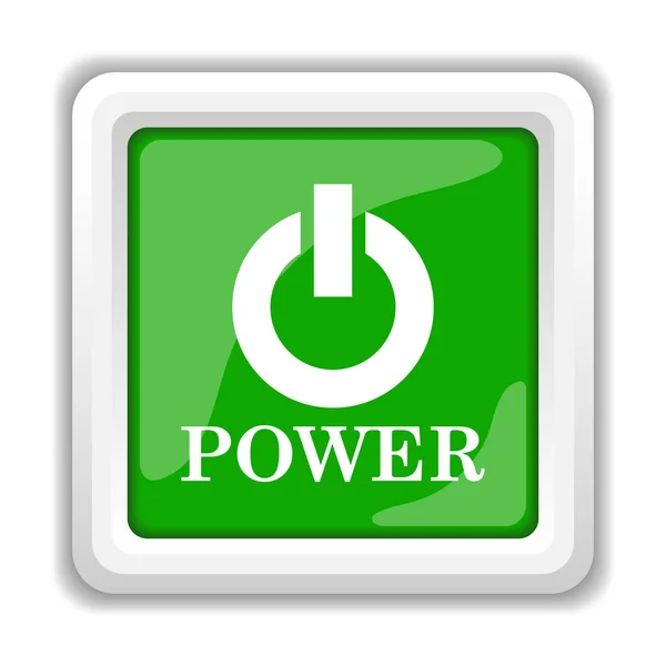 Power Button Icon Internet Button White Background — Stock Photo, Image