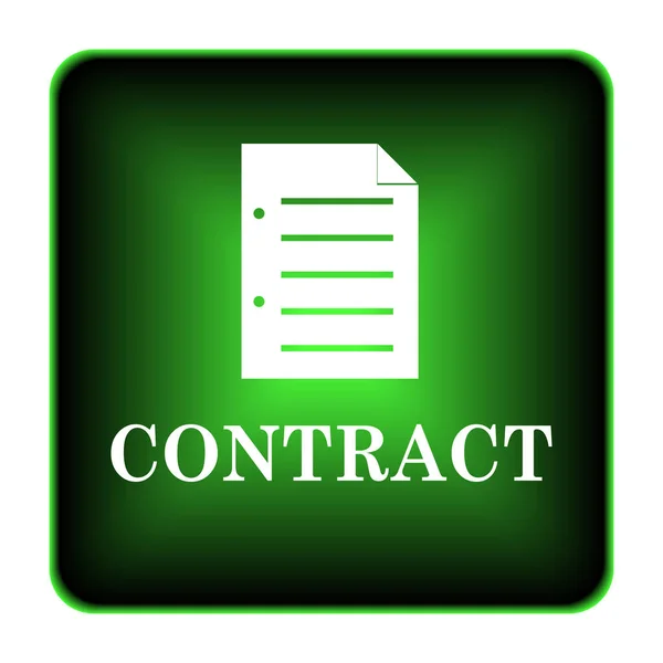Значок контракта — стоковое фото