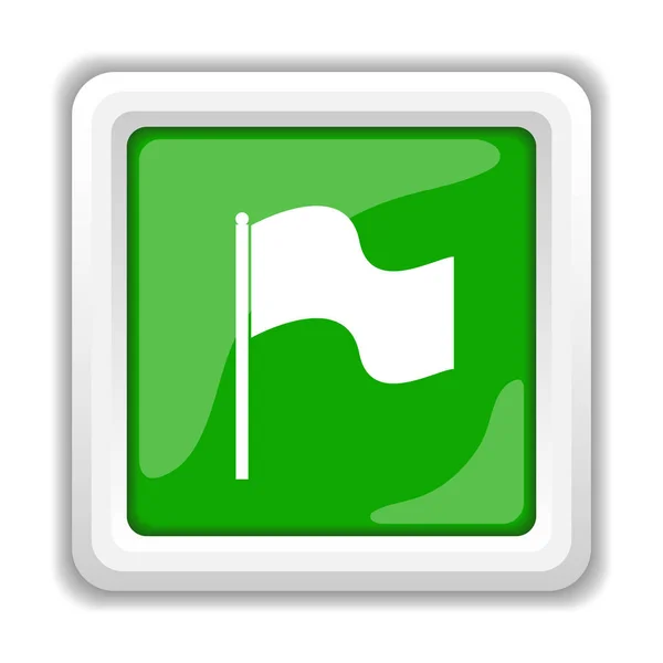 Flaggensymbol Internet Taste Auf Weißem Hintergrund — Stockfoto