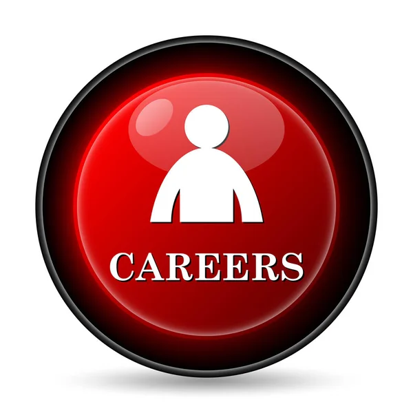 Careers Icon Internet Button White Background — Stock Photo, Image