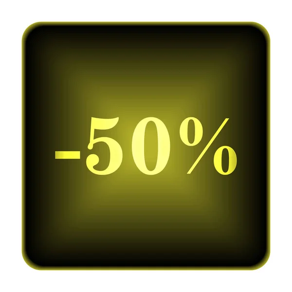 50 % sleva ikona — Stock fotografie