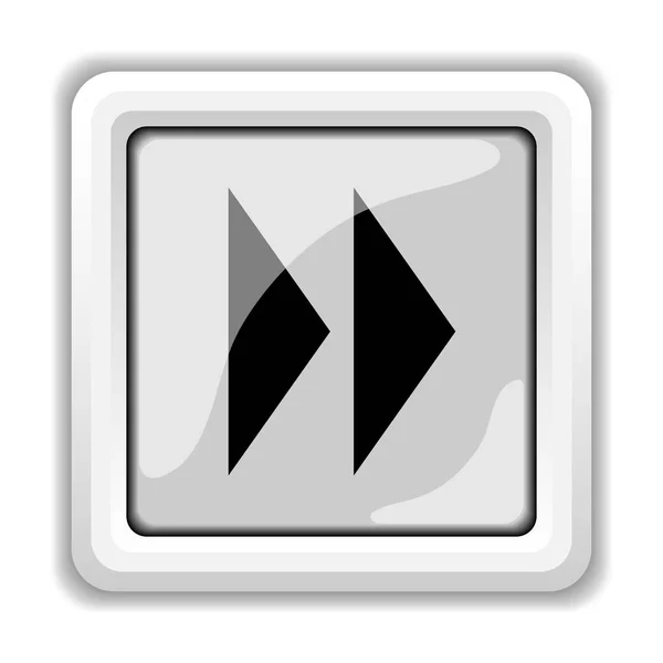 Fast Forward Sign Icon Internet Button White Background — Stock Photo, Image