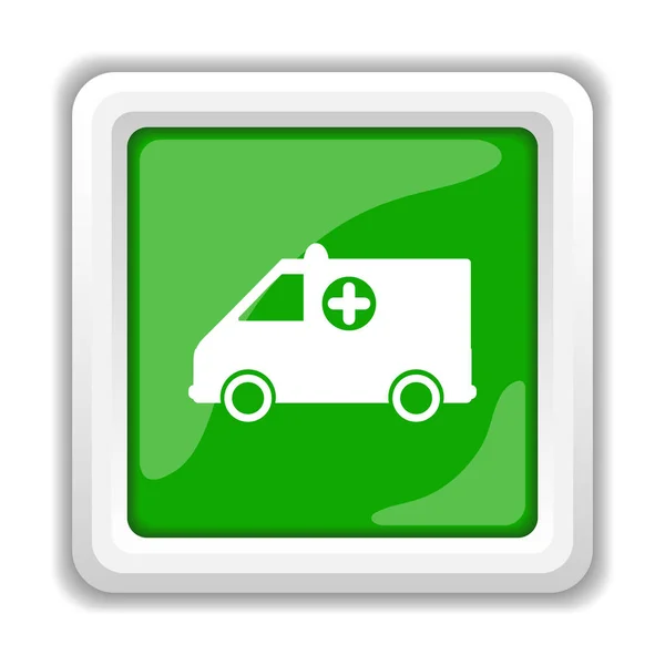 Ambulance Icon Internet Button White Background — Stock Photo, Image