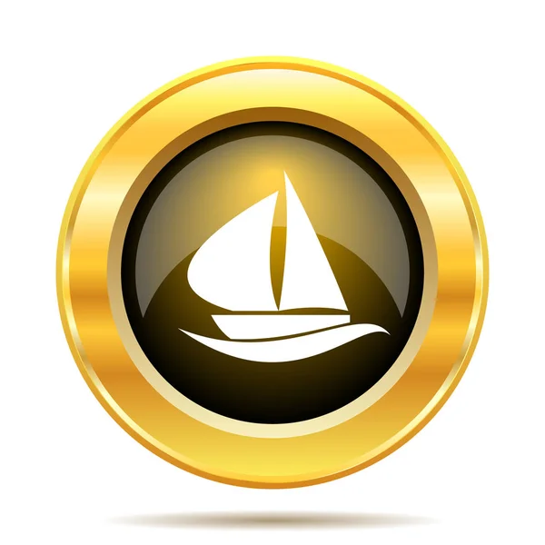 Zeilboot pictogram — Stockfoto