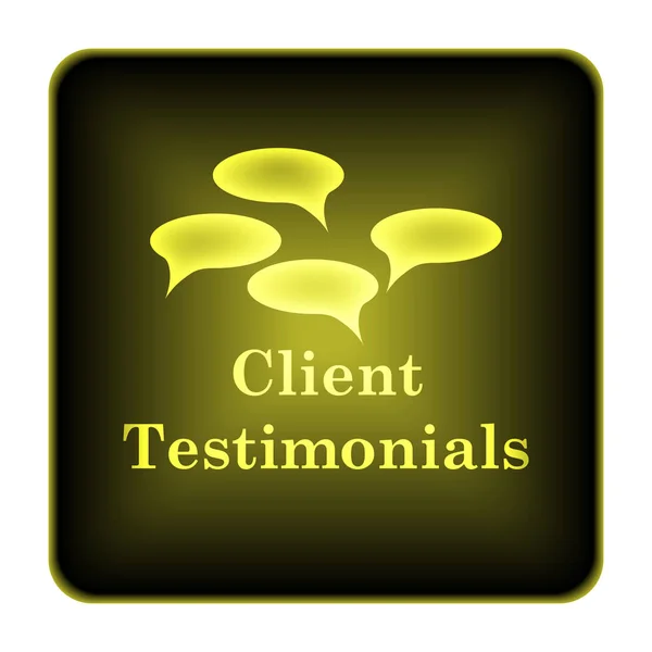 Testimonios de clientes icono — Foto de Stock