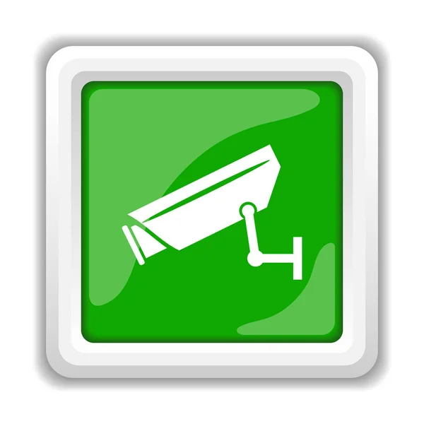 Icono Cámara Vigilancia Botón Internet Sobre Fondo Blanco — Foto de Stock