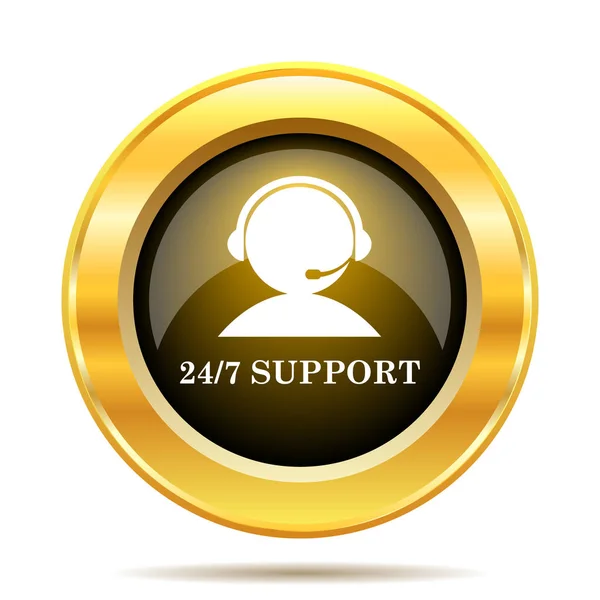 24-7 support ikonen — Stockfoto