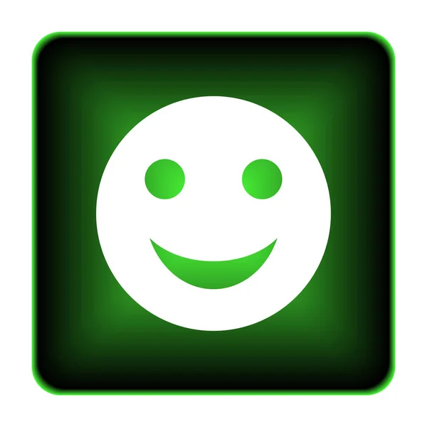 Smiley Icon Internet Button White Background — Stock Photo, Image