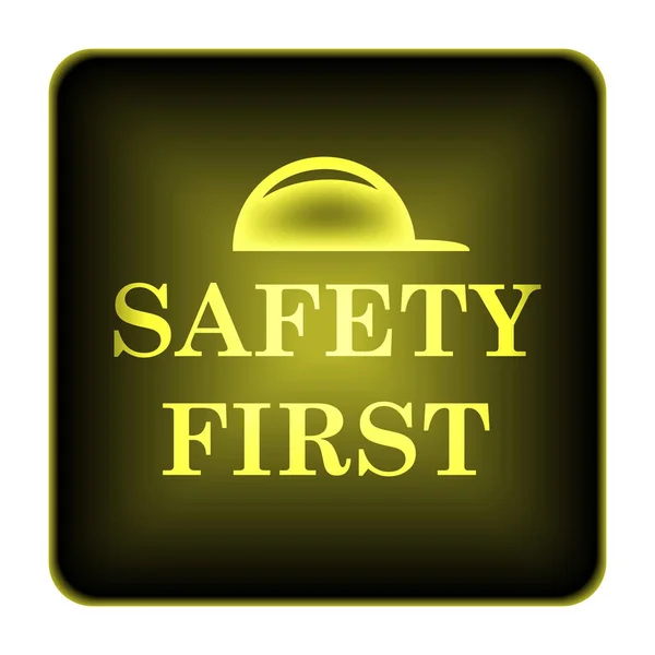 Safety first icon — Stock Photo, Image