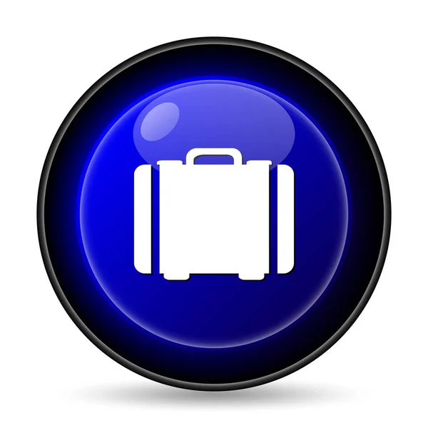 Suitcase Icon Internet Button White Background — Stock Photo, Image