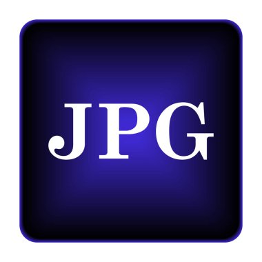 Jpg simgesi. Beyaz arka plan üzerinde Internet düğmesi