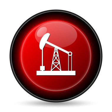 Petrol pompa simgesi. Beyaz arka plan üzerinde Internet düğmesi