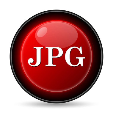 Jpg simgesi. Beyaz arka plan üzerinde Internet düğmesi