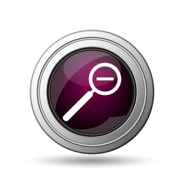 Simge zoom. Beyaz arka plan üzerinde Internet düğmesi