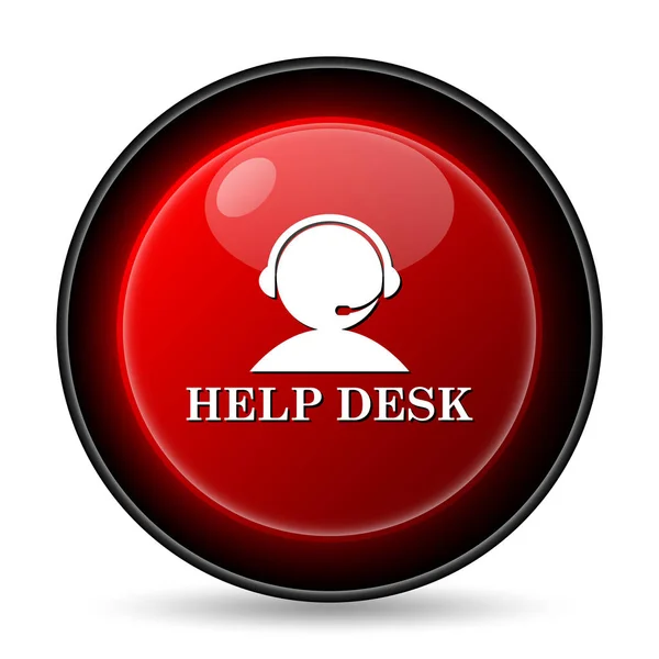 Helpdesk Icon Internet Button White Background — Stock Photo, Image