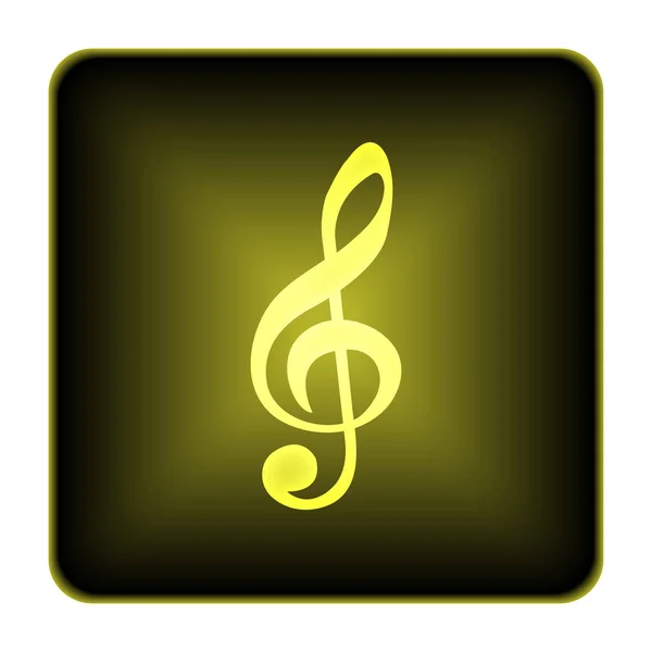 Икона музыкальной ноты — стоковое фото