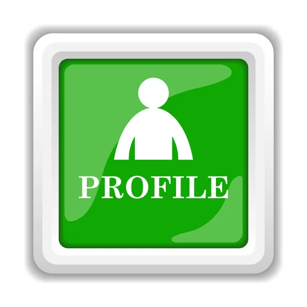 Profile Icon Internet Button White Background — Stock Photo, Image