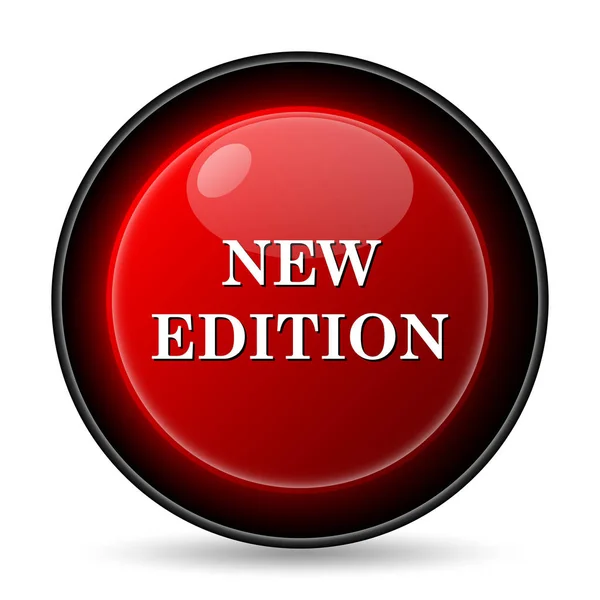 Иконка Нового Издания Кнопка Интернет Белом Фоне — стоковое фото