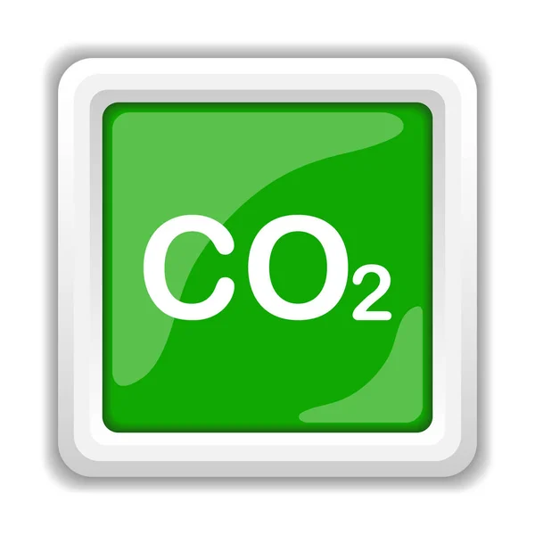 Icona Co2 Pulsante Internet Sfondo Bianco — Foto Stock