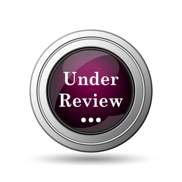 Review Icon Internet Button White Background — Stock Photo, Image