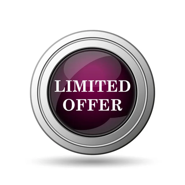 Limited Offer Icon Internet Button White Background — Stock Photo, Image