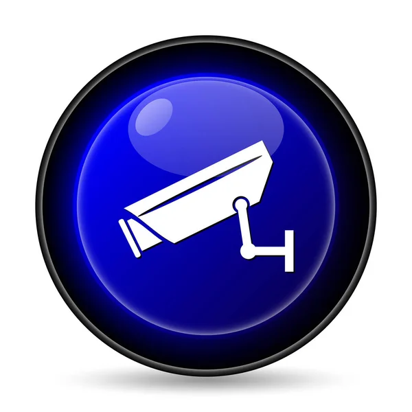 Surveillance Camera Icon Internet Button White Background — Stock Photo, Image