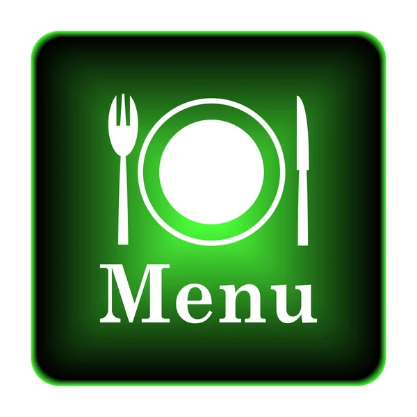 Icône Menu Bouton Internet Sur Fond Blanc — Photo