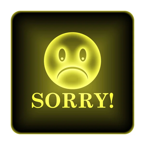 Sorry icon — Stock Photo, Image