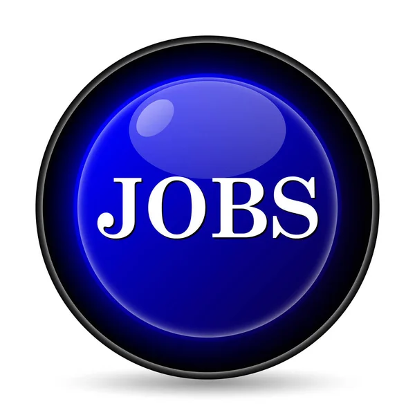 Jobs Icon Internet Button White Background — Stock Photo, Image