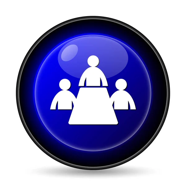 Meeting Room Icon Internet Button White Background — Stock Photo, Image