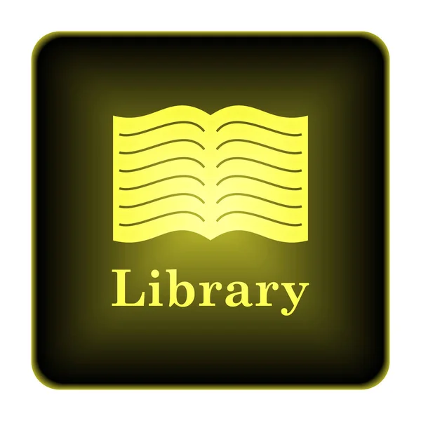 Ikona knihovny — Stock fotografie