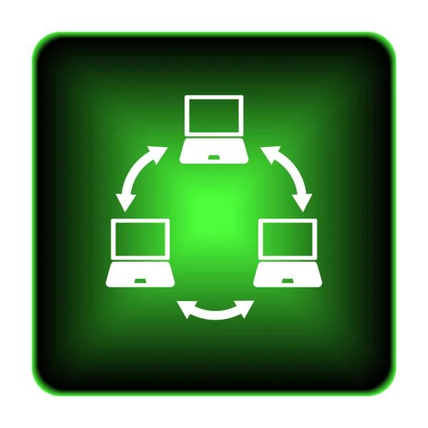 Icona della rete di computer — Foto Stock