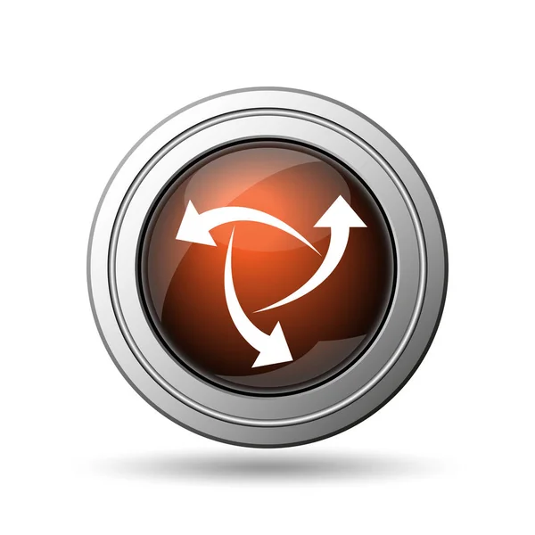 Change Icon Internet Button White Background — Stock Photo, Image