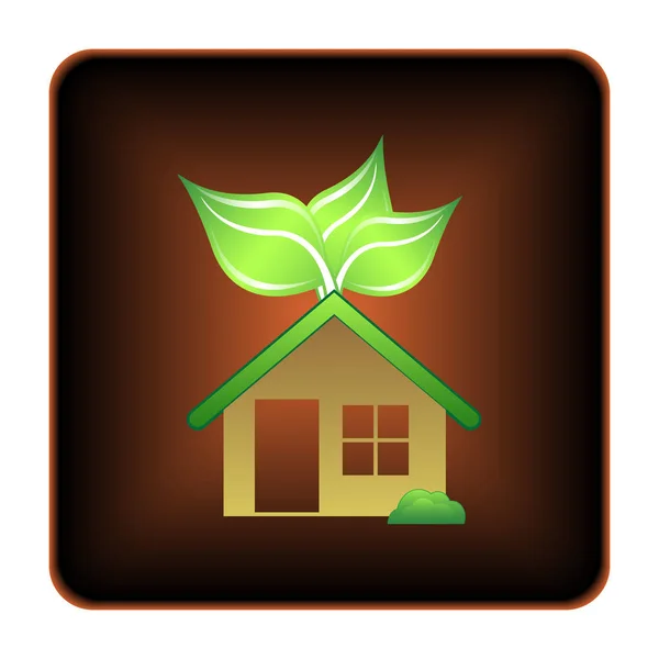 Eco house icon — Stock Photo, Image