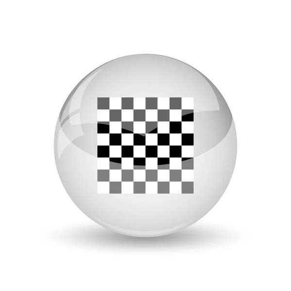 Закончить Иконку Флага Кнопка Интернет Белом Фоне — стоковое фото